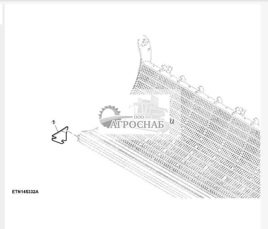 Пластина стопора подбарабанья 
